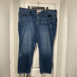 Slink Size 24 Soft Stretchy Medium Wash Zip Up Curvy Fit Denim Jeans